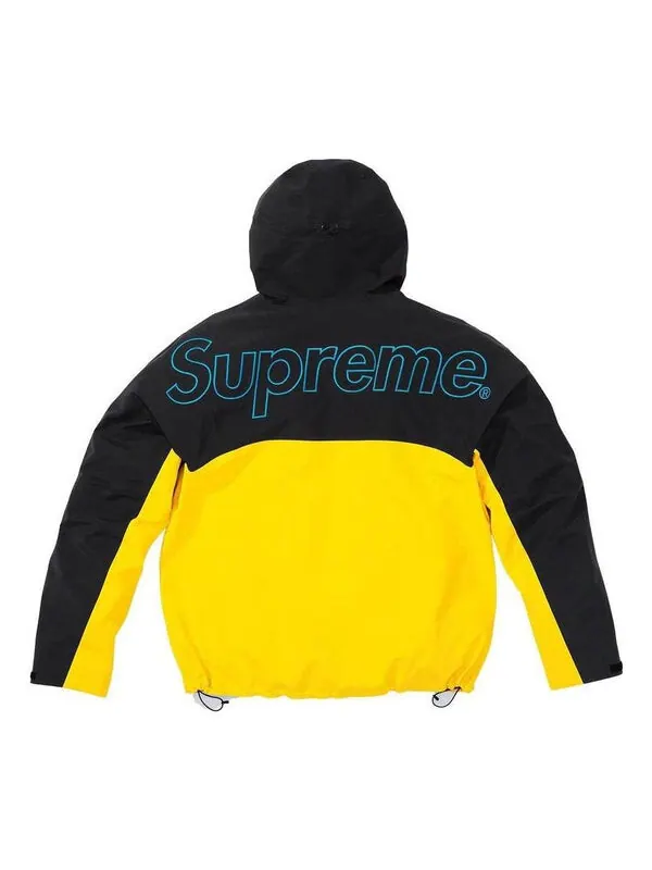 Куртка x the north face taped seam shell jacket 'yellow black blue' Supreme — изображение 2 из 3, желтый/черный/синий