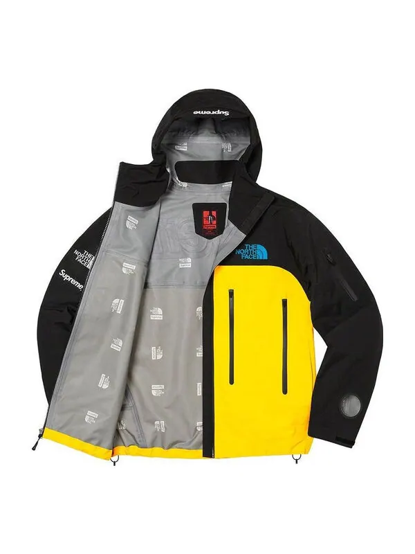 Куртка x the north face taped seam shell jacket 'yellow black blue' Supreme — изображение 3 из 3, желтый/черный/синий