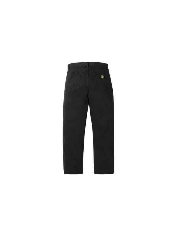 Брюки x stone island fw23 week10 5-pocket jean pants 'black' Supreme — 3