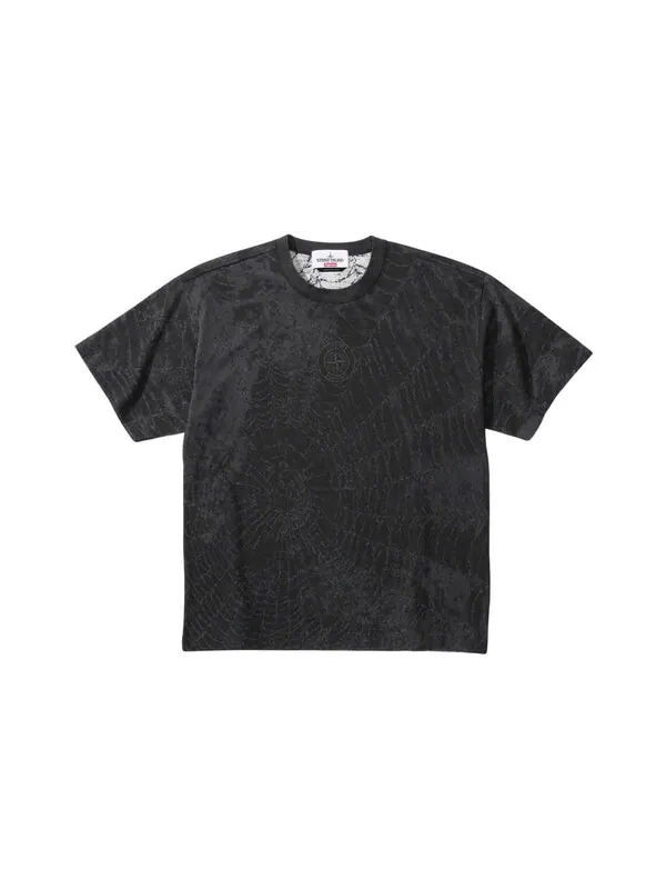 Футболка x stone island fw23 week10 t-shirt 'black' Supreme — изображение 2 из 2, черный