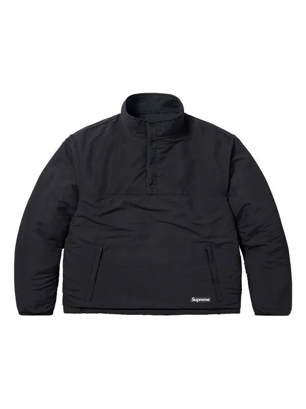 Куртка x polartec shearling reversible pullover 'black' Supreme — изображение 1 из 4, черный