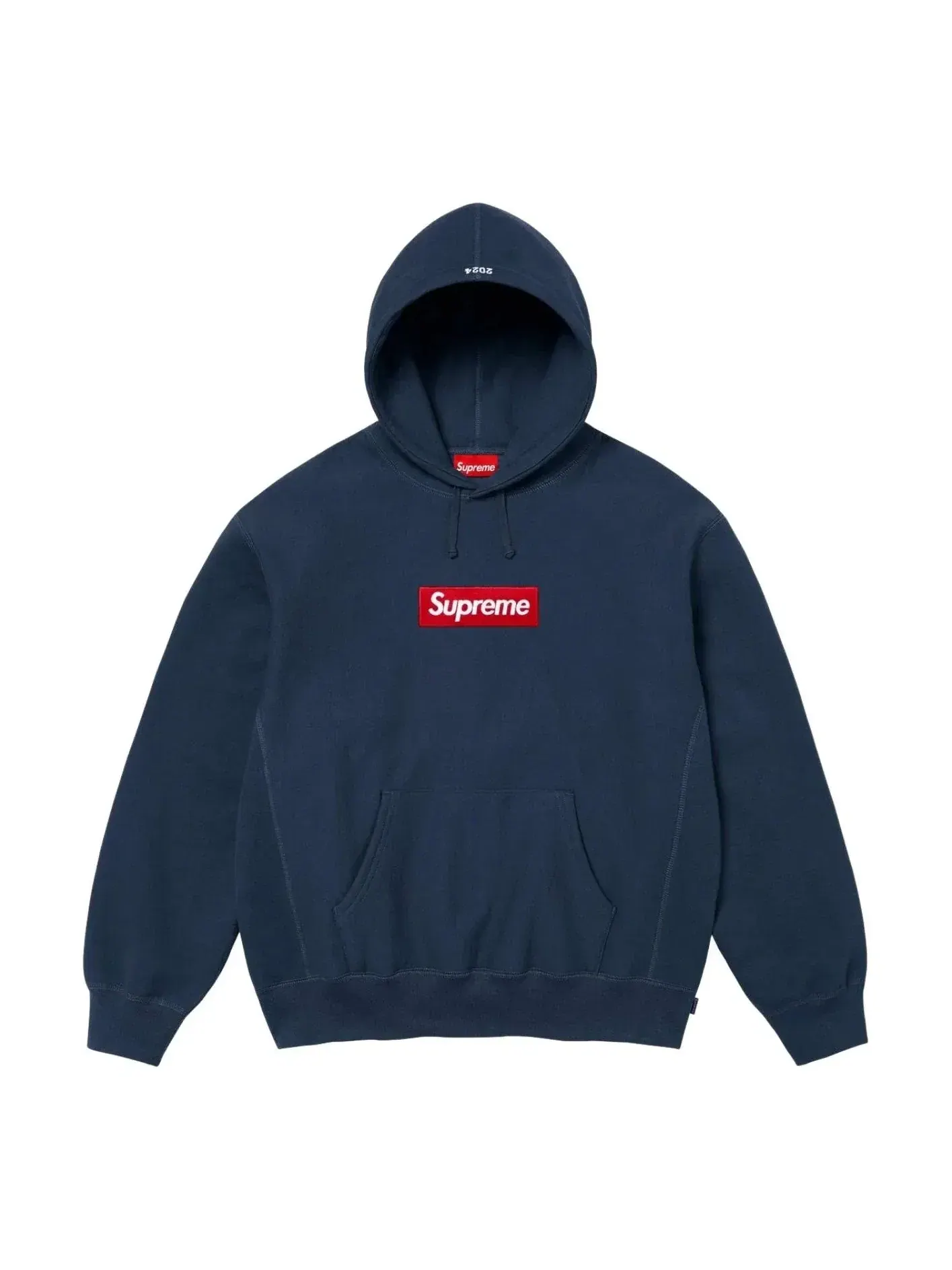 Толстовка Supreme FW24 Box Logo Hooded Sweatshirt 'Navy' SUP-FW24-275-NAVY — изображение 1 из 1, темно-синий