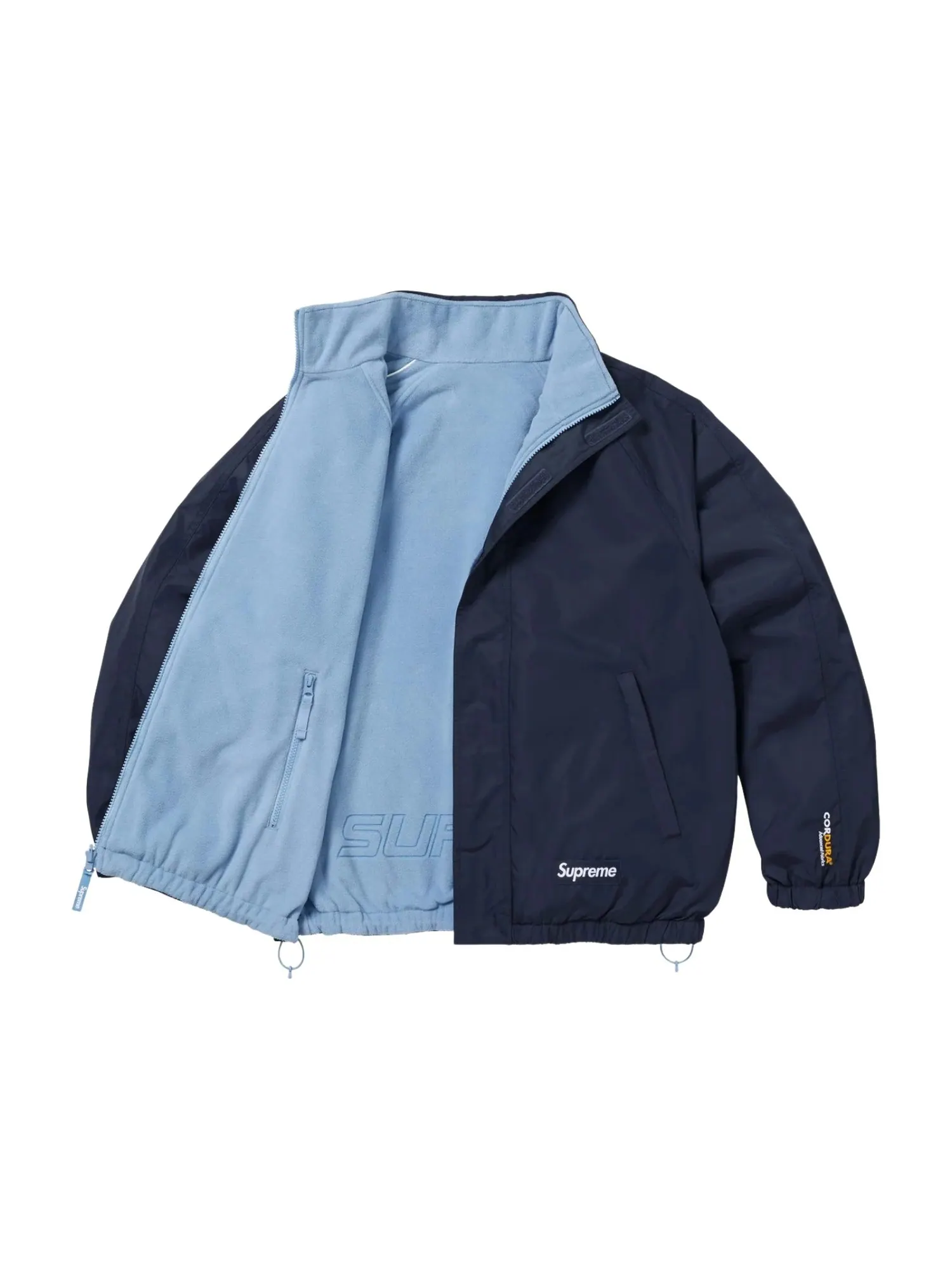Спортивная куртка Supreme Polartec Reversible Track Jacket 'Nav' — изображение 2 из 4, темно-синий