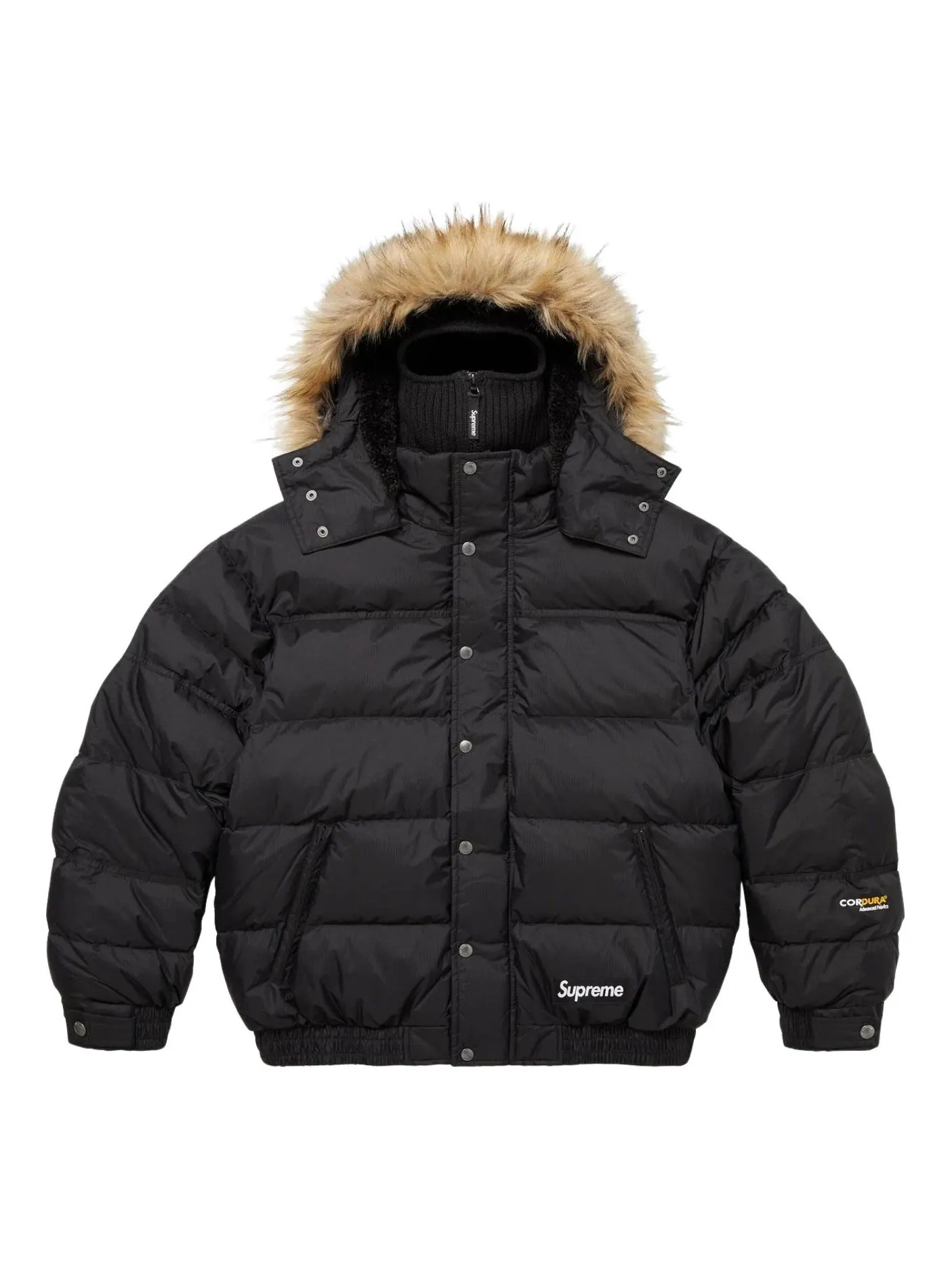 Пуховая куртка Supreme FW25 с защитной маской и наполнителем 700-Fill — изображение 1 из 2, черный