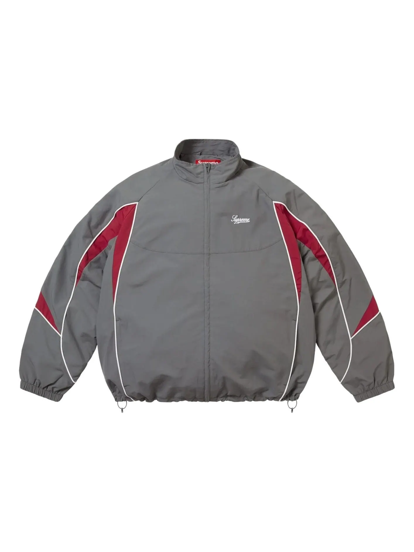 Спортивная куртка Supreme FW25 с контрастной окантовкой — изображение 1 из 3, серый