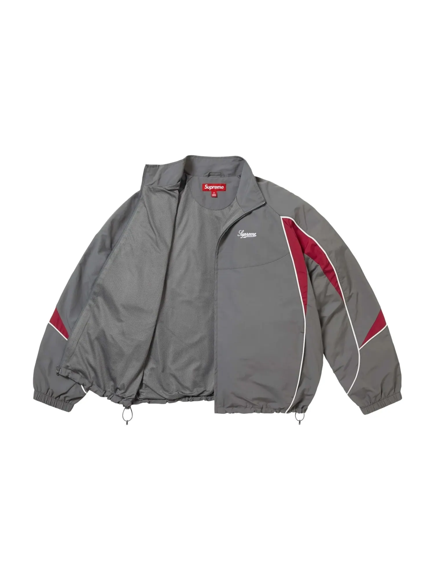 Спортивная куртка Supreme FW25 с контрастной окантовкой — изображение 2 из 3, серый
