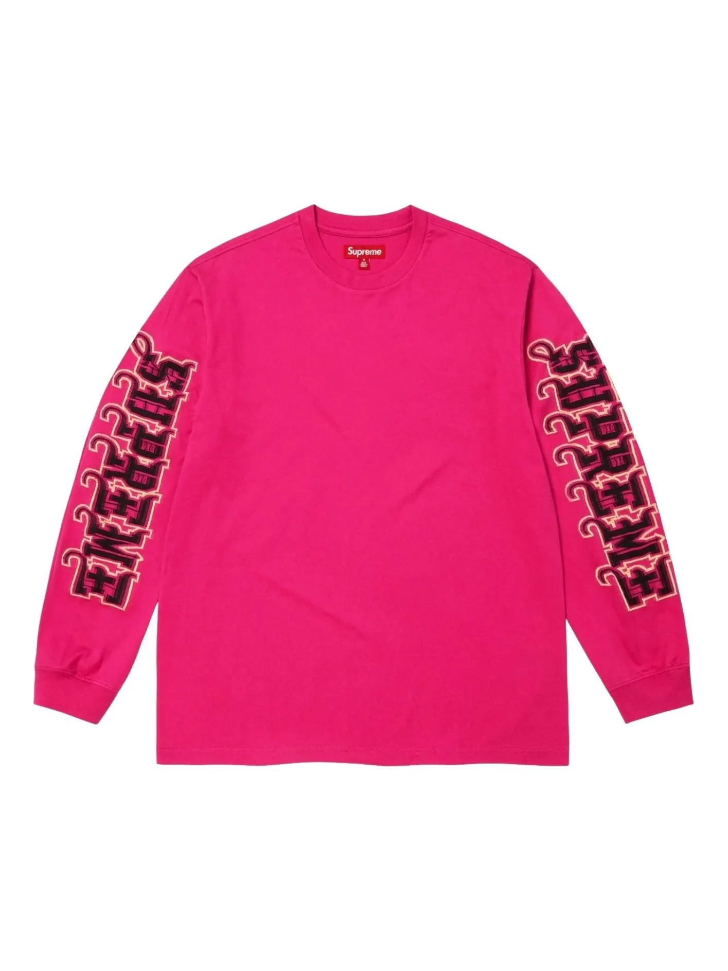 Топ Supreme FW25 с длинными рукавами и интарсией — изображение 1 из 1, розовый