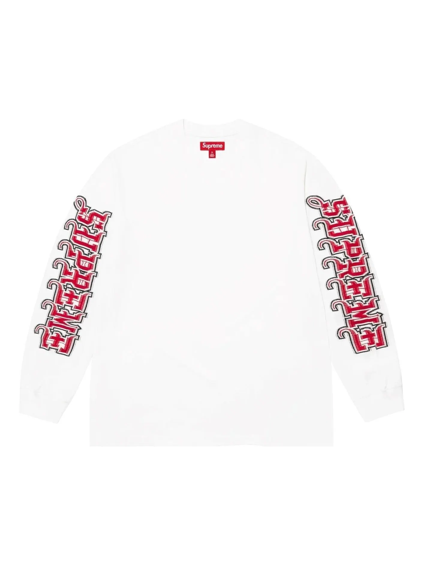 Топ Supreme FW25 с длинными рукавами и интарсией — изображение 1 из 1, белый
