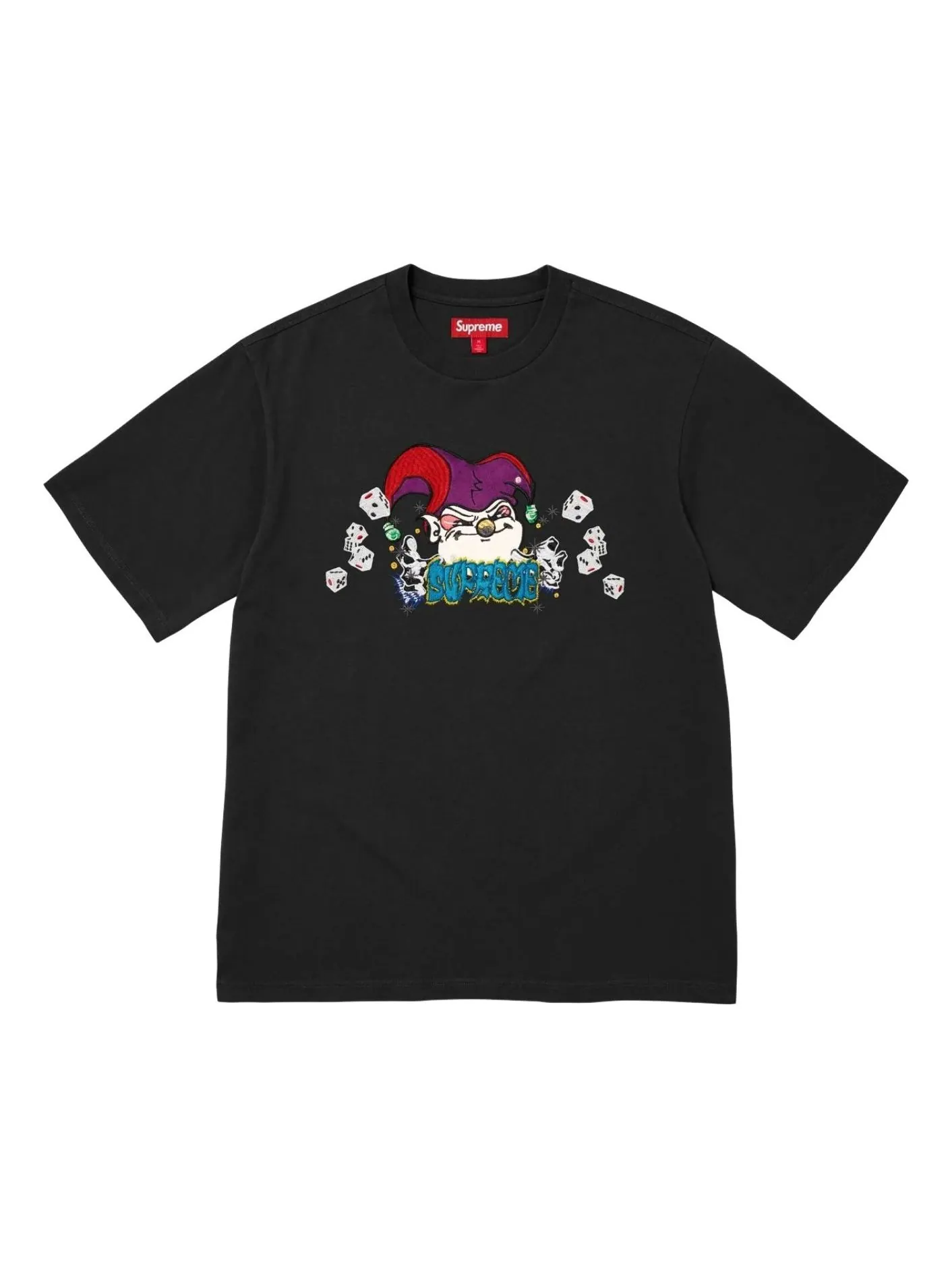 Футболка Supreme Aoi Jester с коротким рукавом — изображение 1 из 1, черный