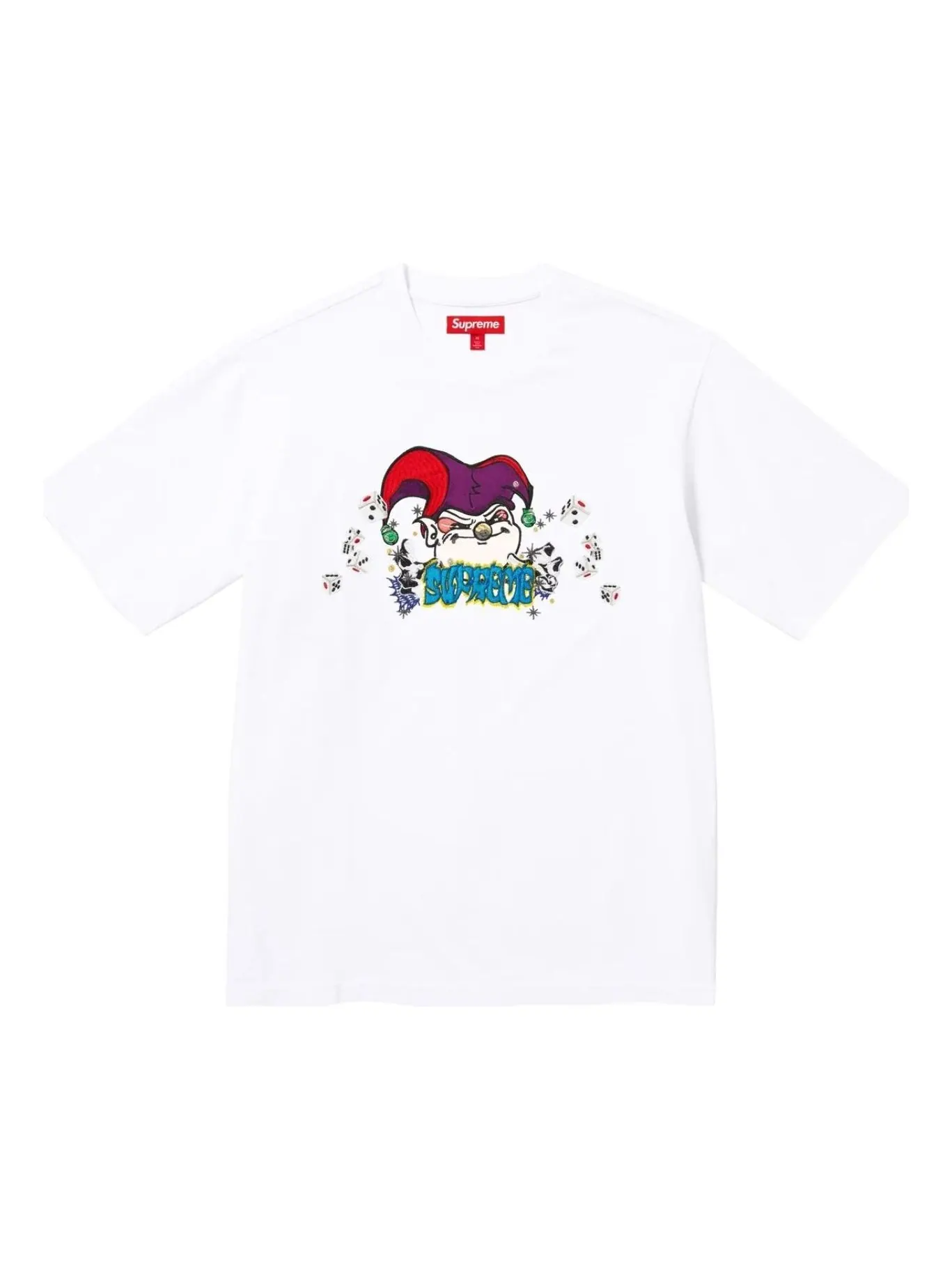 Футболка Supreme Aoi Jester с коротким рукавом — изображение 1 из 1, белый
