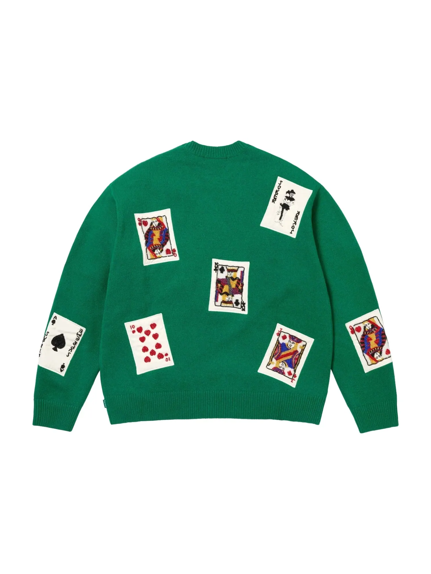Свитер Supreme FW25 Beaded Cards — изображение 2 из 2, зеленый