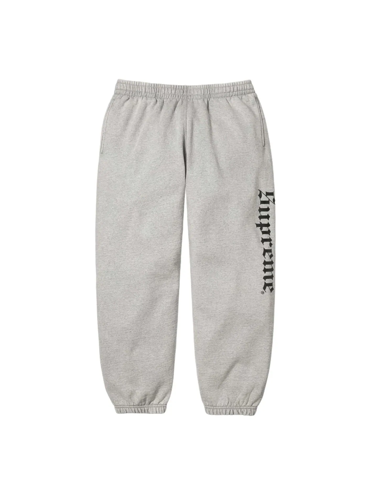 Спортивные штаны Supreme FW25 Washed Old English 'Heather Grey' — изображение 1 из 2, серый