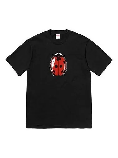 Футболка ss18 ladybug tee black printing short sleeve Supreme — изображение 1 из 1, черный