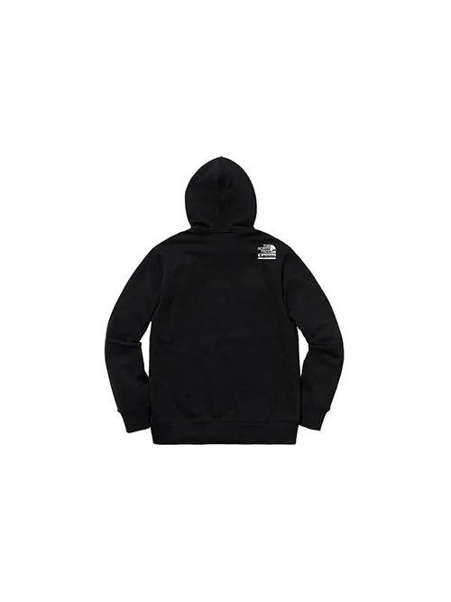 Толстовка ss18 x the north face metallic hooded sweatshirt black Supreme — изображение 2 из 2, черный