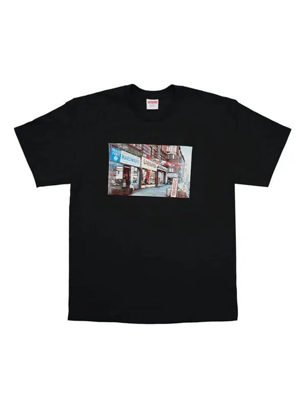 Футболка ss18 hardware tee black printing short sleeve Supreme — изображение 1 из 1, черный