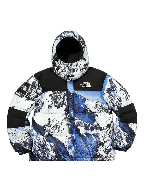 Куртка x the north face mountain baltoro 700 fill down jacket 'white blue black' Supreme — изображение 1 из 4