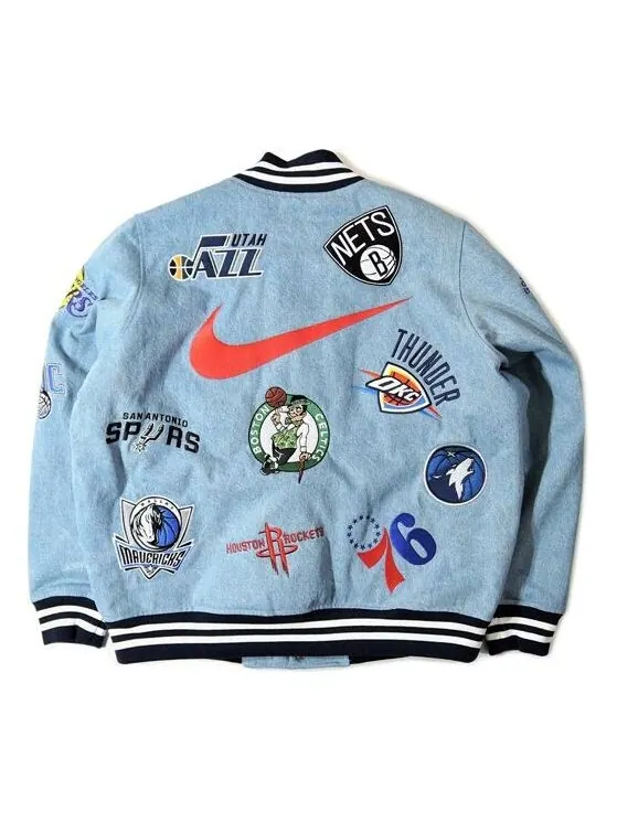 Куртка x nike x nba teams warm-up jacket 'teal multi-color' Supreme — изображение 2 из 3, мульти