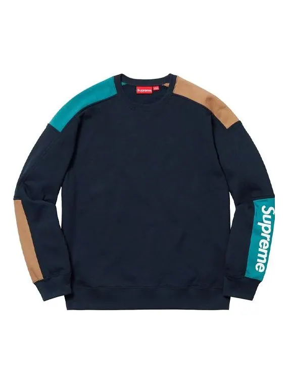 Толстовка ss19 formula crewneck blue logo Supreme — изображение 1 из 2, синий