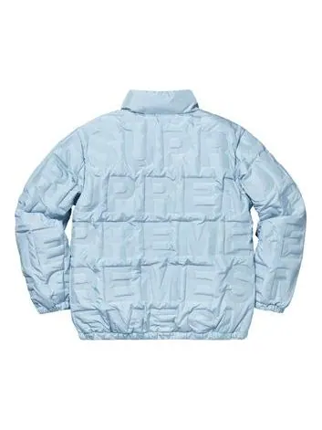 Куртка Supreme Bonded Logo Puffy Jacket 'Teal' — изображение 2 из 3, бирюзовый