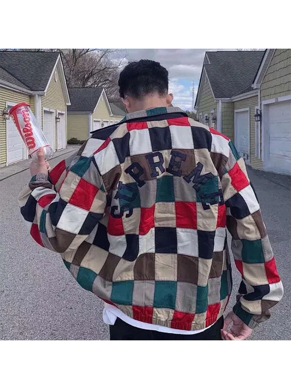 Куртка patchwork harrington jacket 'multi-color' Supreme — изображение 4 из 4, мульти