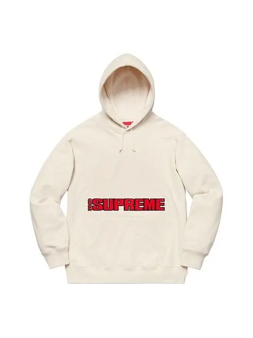Толстовка ss19 blockbuster hooded sweatshirt natural Supreme — изображение 1 из 1, бежевый