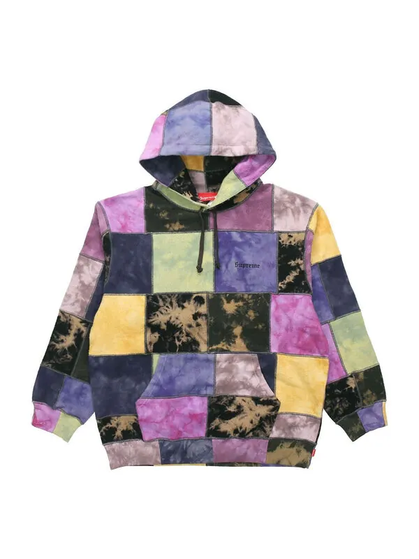 Толстовка patchwork tie dye hooded sweatshirt 'multi-color' Supreme — изображение 1 из 2, мульти