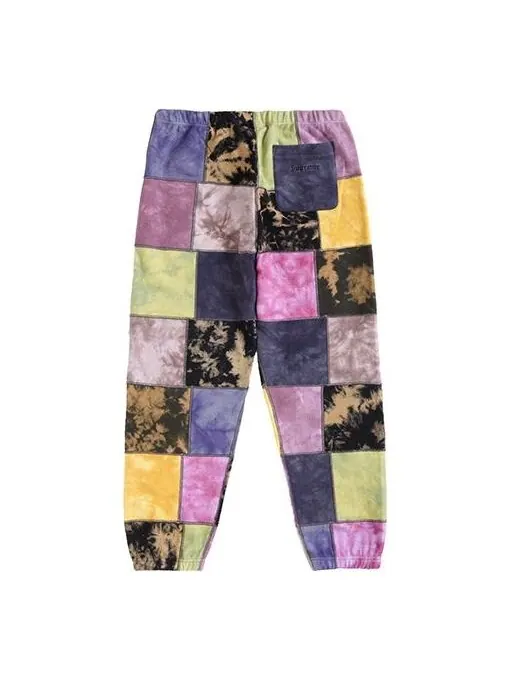 Брюки patchwork tie dye sweatpants 'multi-color' Supreme — изображение 2 из 2, мульти