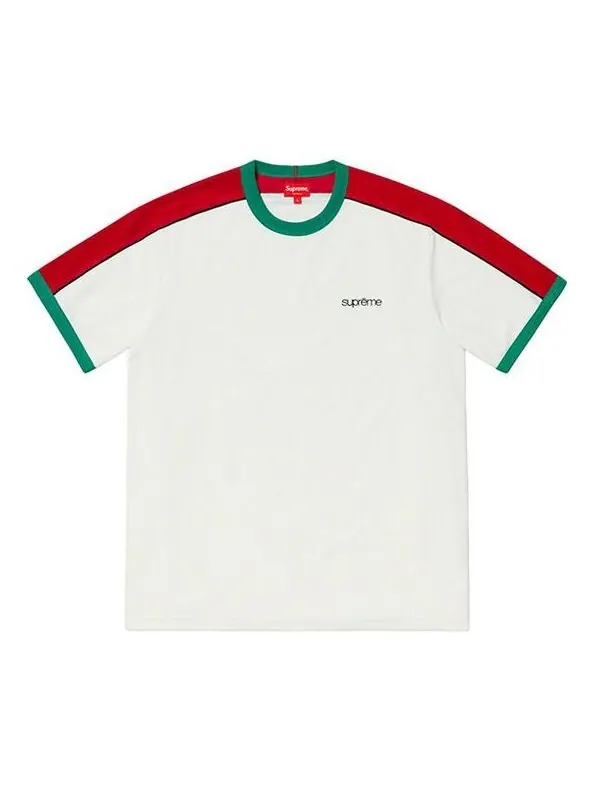 Футболка ss19 shoulder stripe terry ss top tee Supreme — изображение 1 из 1, белый