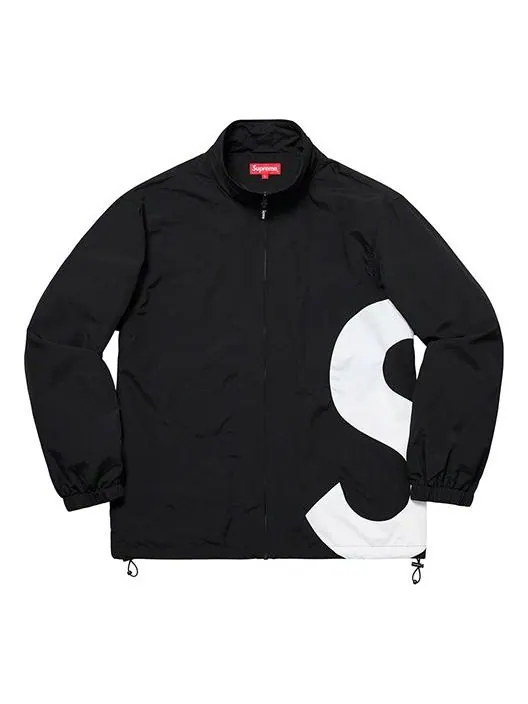 Куртка Supreme SS19 S Logo Track Jacket Large Logo S Unisex Black — изображение 1 из 3, черный
