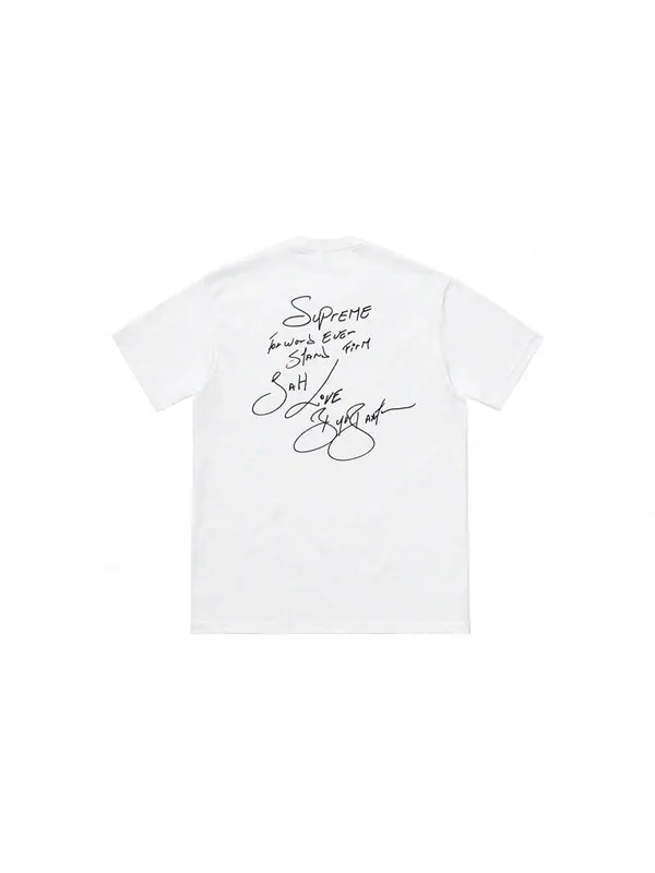 Футболка ss19 buju banton tee reggae character printing short sleeve white Supreme — изображение 2 из 4, белый