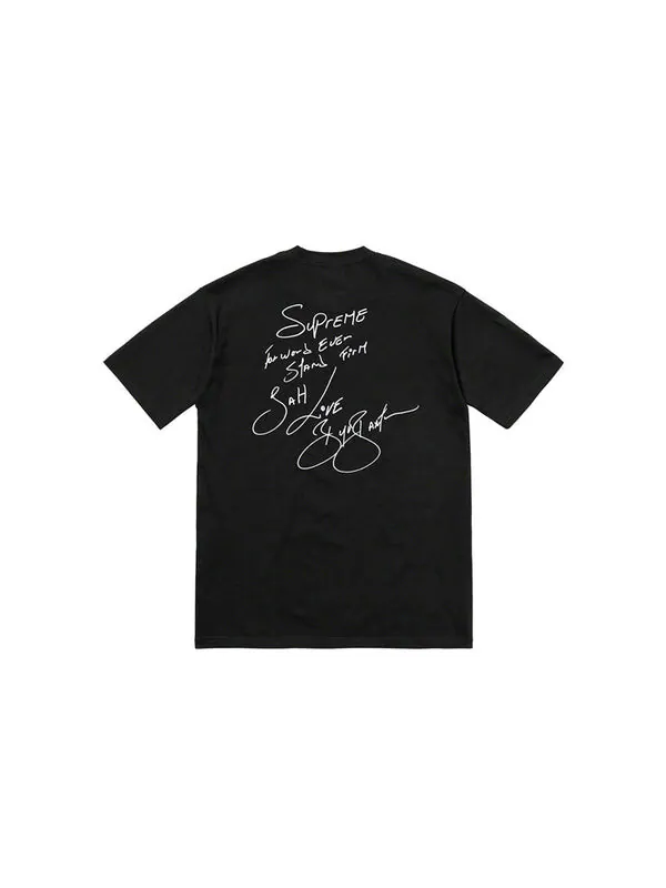 Футболка buju banton tee reggae character printing short sleeve black Supreme — изображение 2 из 2, черный