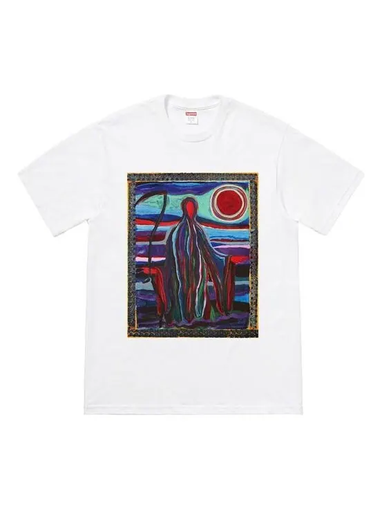 Футболка ss19 reaper tee printing short sleeve white Supreme — изображение 1 из 2, белый