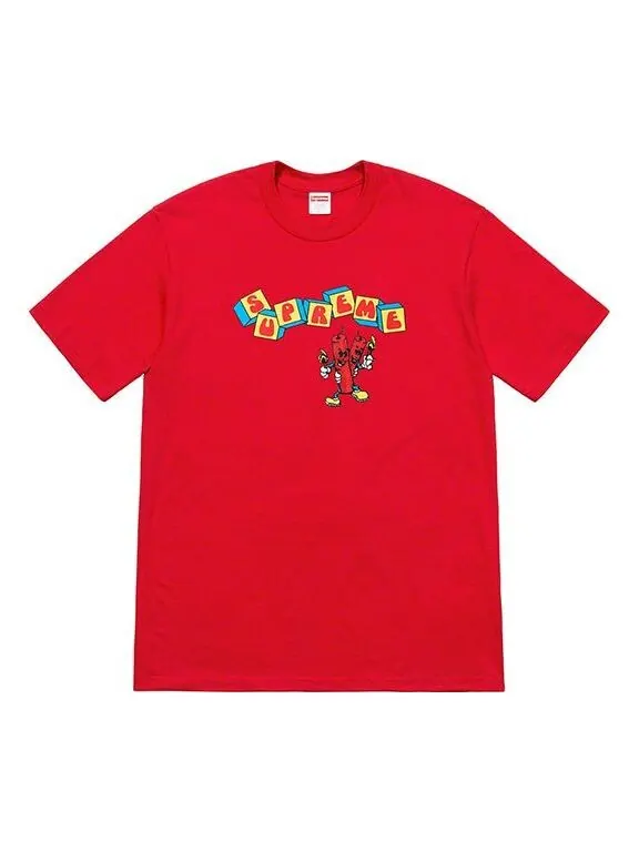 Футболка ss19 dynamite tee printing short sleeve red Supreme — изображение 1 из 1, красный