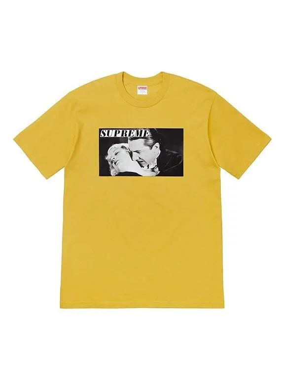 Футболка ss19 bela lugosi tee vampire short sleeve yellow Supreme — изображение 1 из 1, желтый