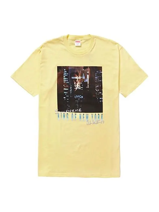 Футболка ss19 christopher walken king of new york teepale yellow Supreme — изображение 1 из 1, светлый желтый