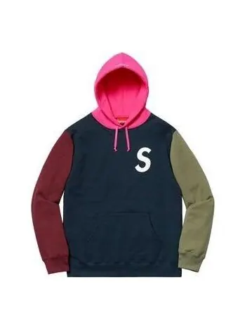 Толстовка s logo colorblocked hooded sweatshirt 'multi-color' Supreme — изображение 1 из 1, мульти