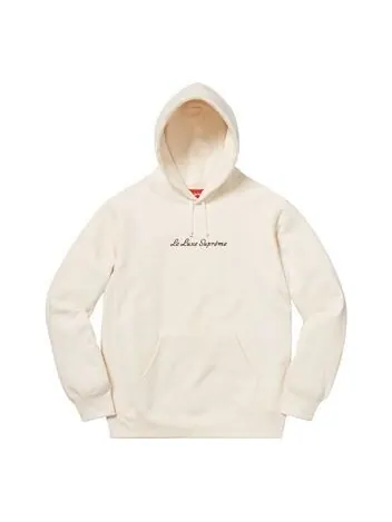 Толстовка le luxe hooded sweatshirt 'white black' Supreme — изображение 1 из 1, белый/черный