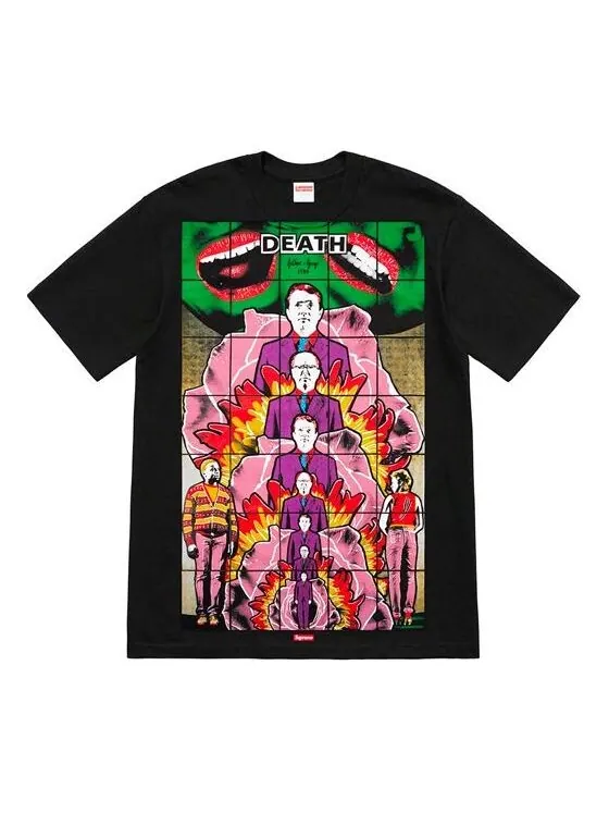 Футболка ss19 gilbert george death black tee Supreme — изображение 1 из 1, черный