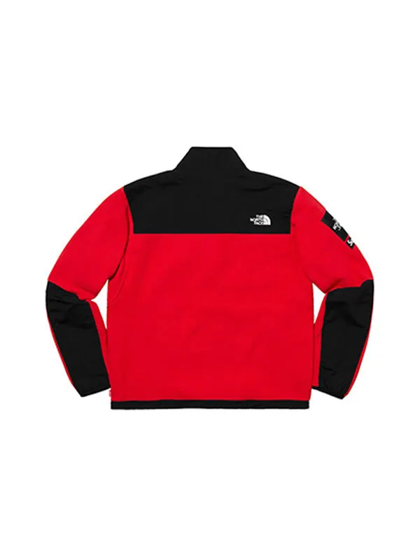 Куртка Supreme SS19 x The North Face Arc Logo Denali Fleece Jacket Red — изображение 2 из 4, красный