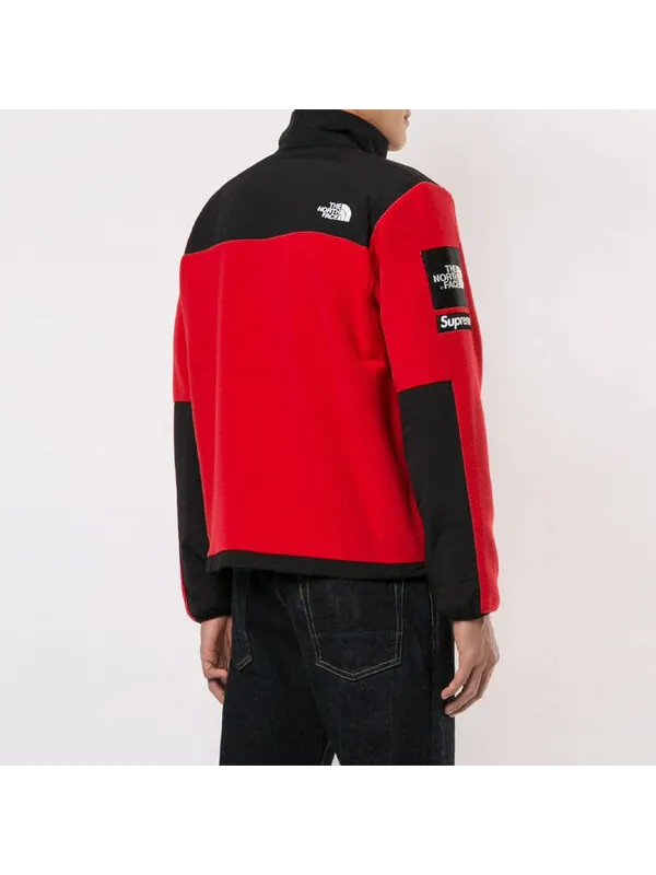 Куртка Supreme SS19 x The North Face Arc Logo Denali Fleece Jacket Red — изображение 4 из 4, красный