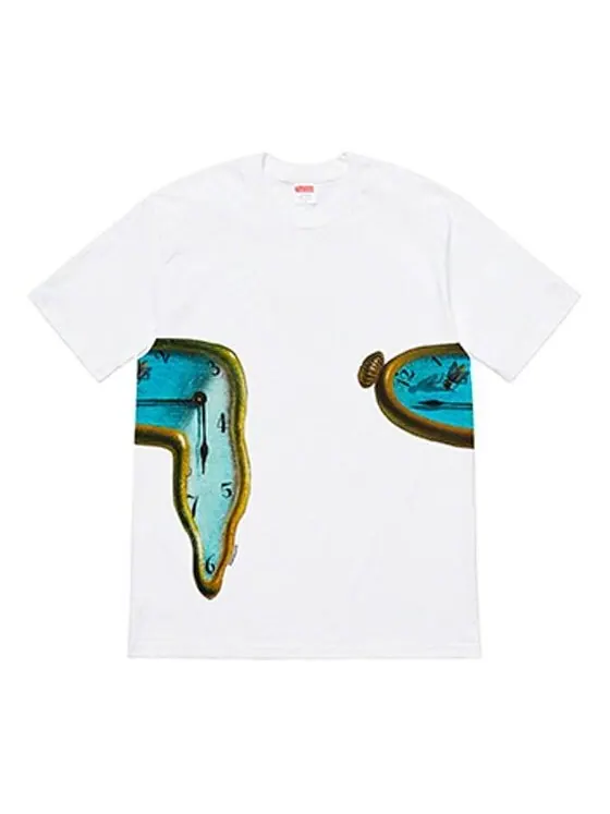 Футболка ss19 the persistence of memory white tee Supreme — изображение 1 из 2, белый