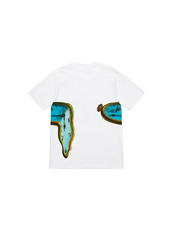 Футболка ss19 the persistence of memory white tee Supreme — изображение 2 из 2, белый