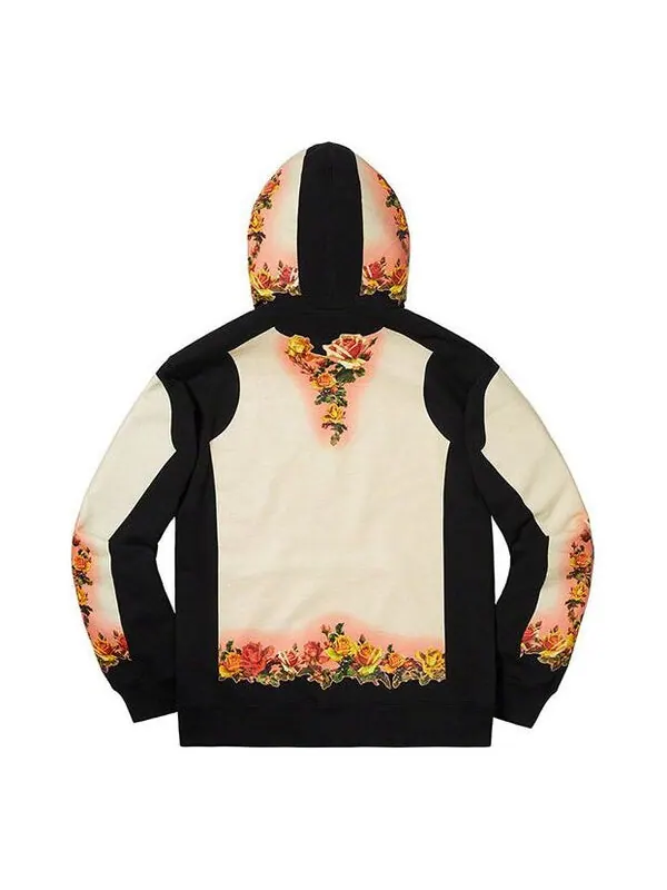 Толстовка x jean paul gaultier floral print hooded sweatshirt 'white black yellow' Supreme — изображение 2 из 4