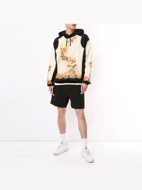 Толстовка x jean paul gaultier floral print hooded sweatshirt 'white black yellow' Supreme — изображение 3 из 4