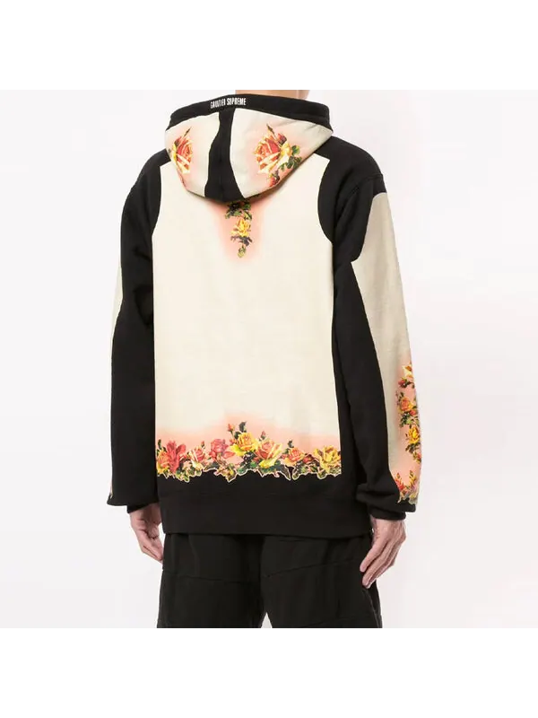 Толстовка x jean paul gaultier floral print hooded sweatshirt 'white black yellow' Supreme — изображение 4 из 4