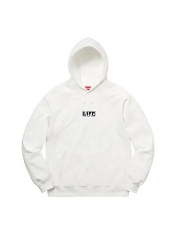 Толстовка x gilbert george life hooded sweatshirt 'white multi-color' Supreme — изображение 1 из 2, белый/мульти