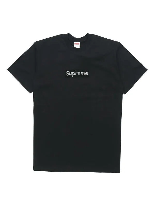 Футболка ss19 x swarovski box logo tee bogot Supreme — изображение 1 из 2, черный