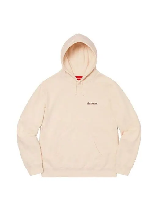 Толстовка mary hooded sweatshirt 'beige purple' Supreme — изображение 1 из 2, бежевый/фиолетовый