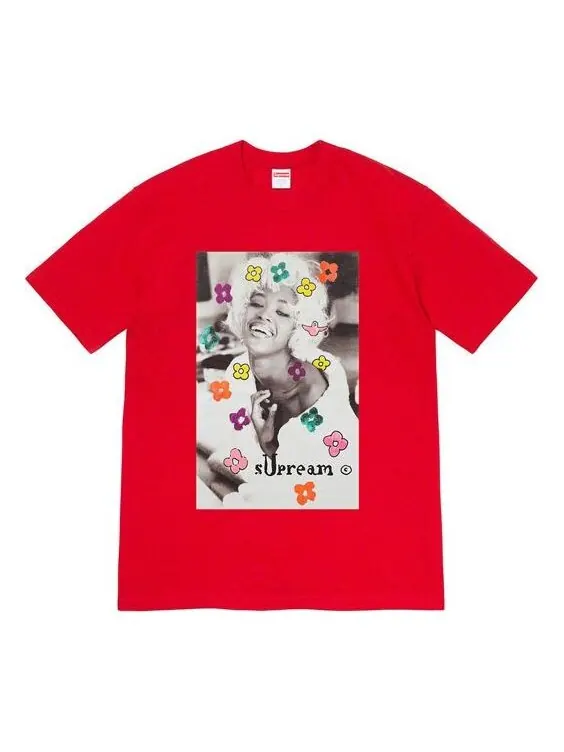Футболка ss20 week 1 naomi tee character printing short sleeve red Supreme — изображение 1 из 1, красный