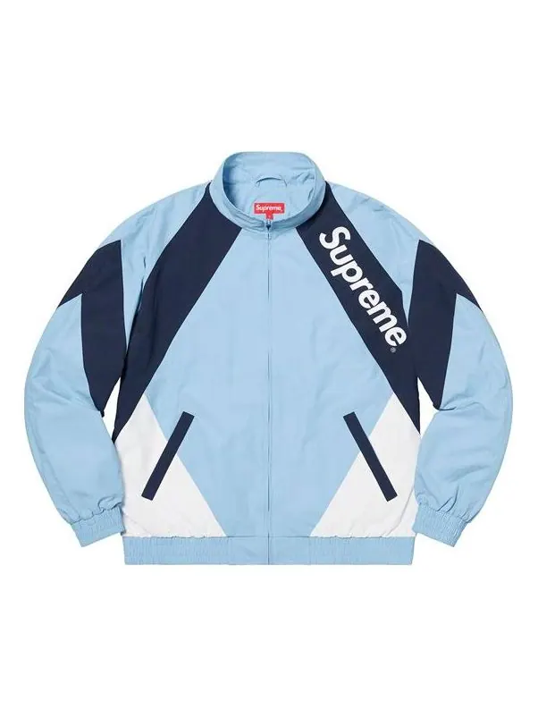 Куртка Supreme SS20 Week 1 Paneled Track Jacket Contrast Color Stitching Sports Unisex Blue — изображение 1 из 2, синий
